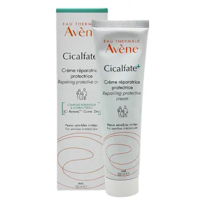 Avène Cicalfate + Repairing Protective Cream 100 ml Best seller Avene Cicalfate Repairing Protective Cream is technologically advanced cutaneous barrier cream to help soothe and restore damaged, dry, cracked and non-oozing atopic skin. Anti-bacterial agents.