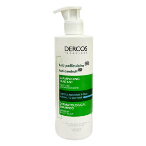 Vichy Dercos Anti-Dandruff Advanced Action Shampoo 390 ml is suitable for Normal to Oily Hair removes 100% of visible dandruff only in two weeks.