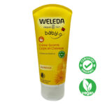 Weleda Baby Calendula Body and Hair Washing Cream 200ml, soap-free and with physiological pH, has been designed for the daily hygiene