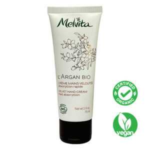 This is an organic hand cream that enriched with argan oil, gently softens and protects dry skin.