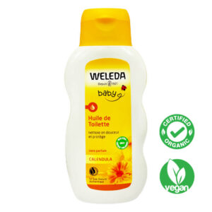 Weleda Organic Baby Calendula Oil Toilette 200ml An organic cleansing and nourishing oil for babies