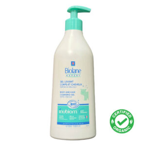 Biolane Expert Organic Body and Hair Cleansing Gel 500ml is a high tolerance cleanser for babies.