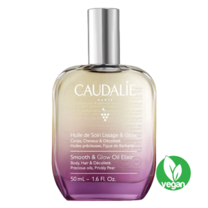Discover the Opulence of Vegan Caudalie Smooth & Glow Oil Elixir 🌿✨ Pamper yourself with the exquisite Caudalie Smooth & Glow Oil Elixir, a vegan-friendly, 99% natural formula that enriches your body, hair, and décolleté with its antioxidant-rich blend. Immerse yourself in the enchanting 100% natural fig fragrance and experience a radiant glow that leaves you feeling irresistibly smooth and luminous. Elevate your daily routine with this sumptuous elixir