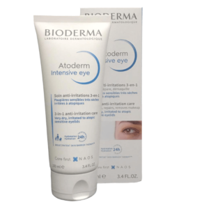 Tube of 100 ml with the box ,Bioderma Atoderm Intensive Eye 3-in-1 Anti-irritation Care 100ml