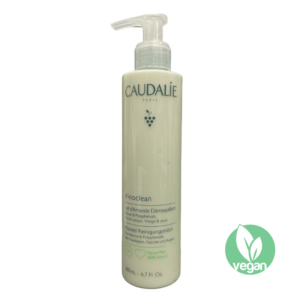 new caudalie pump bottle200ml gentle cleansing milk , vegan.
