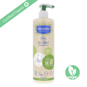 Bottle pump 400ml of shower gel for baby , organic & madein France