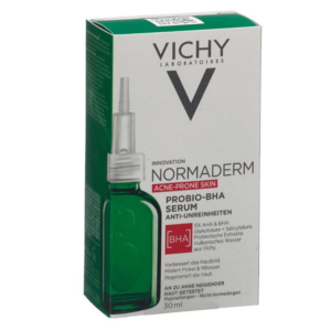 Vichy Normaderm Probio-BHA Anti-Imperfections Serum in a 30ml bottle for clearer, smoother skin and reduced blemishes