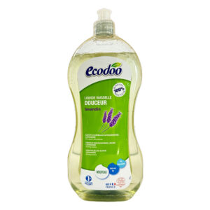 Ecodoo Gentle Dishwashing Liquid with Lavender and Organic Aloe Vera, a powerful cleaning solution that is kind to your skin and the environment