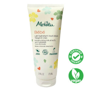 Melvita Organic Baby Moisturising Milk All Soft Face & Body 175ml Intensely moisturizes baby’s face& body