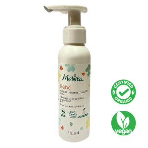 This oil, Soothing & Relaxing is certified organic, enriched in Camelina oil, which offers a very tender moment of massage with baby. Vegan.