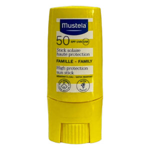 Experience the potent shield of Mustela’s Sun Stick with SPF50