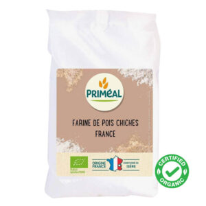 Priméal organic chickpea flour is of French origin. Perfect for making panisse pastries, a speciality from the south of France.
