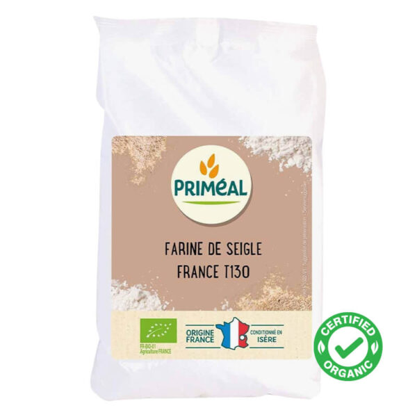 Discover the magic of Primeal Organic Rye Flour (Type 130) 1kg, a versatile and nutrient-rich baking essential