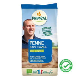 Savor the authentic flavors of France with Primeal Organic White Penne 500g