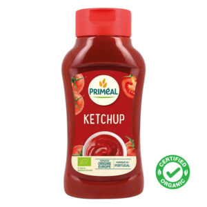 Savor the irresistible taste of Primeal Organic Ketchup, a low-fat, additive-free delight crafted from premium organic ingredients in a handy 560g squeezable bottle.
