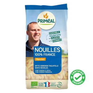 Expertly crafted in France with premium organic durum wheat.