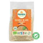 This Organic Quinoa has : small grain size, light brown color, firm texture and strong flavor.