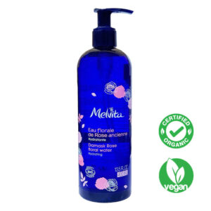 A Classic Best Seller of Melvita ! Every Organic Damask Rose Floral Water contains the precious essence of 2,000 damask rose petals extracted from single distillation.